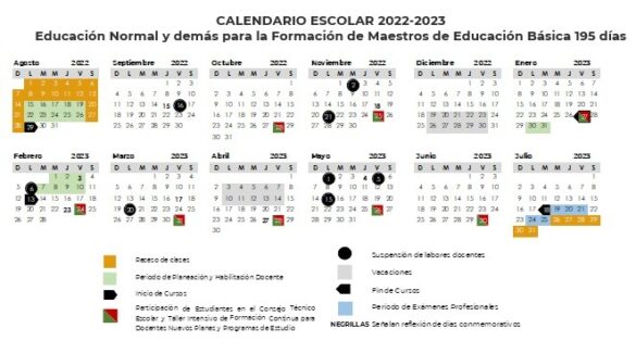 Calendario Escolar 2022 A 2023 Sonora Pdf Imagesee 3073